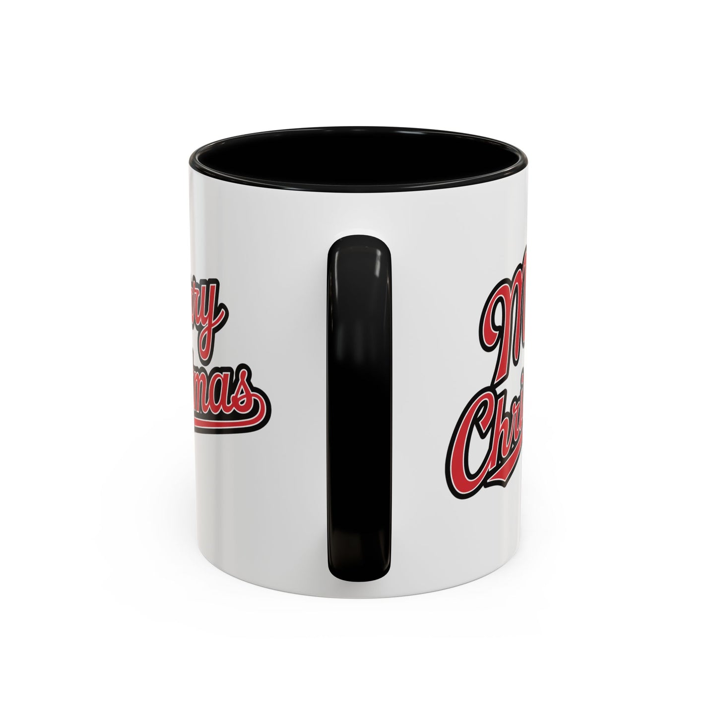 Christmas Mug - Merry Christmas Red & Black Baseball Text