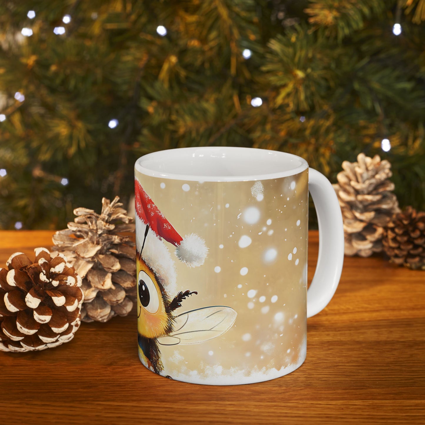Christmas Mug - Smiley Bee