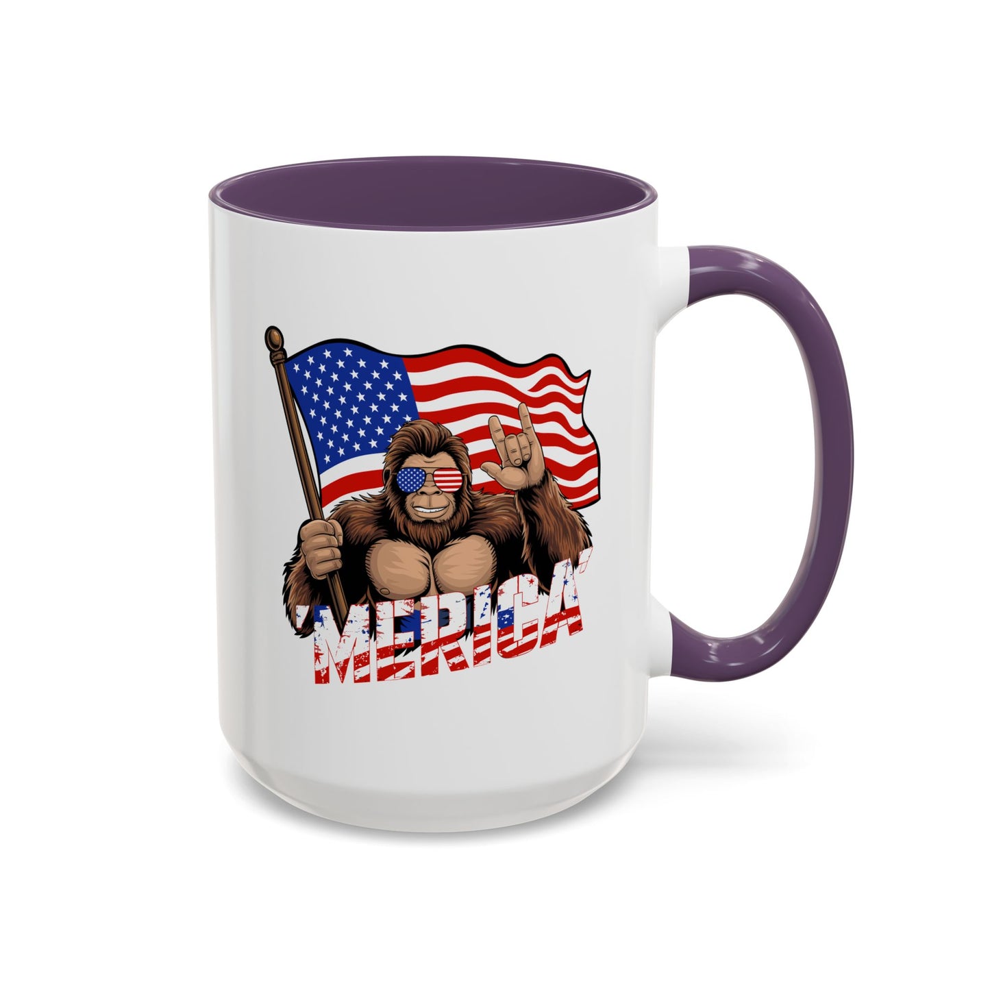 4th of July Mug - Bigfoot USA Flag