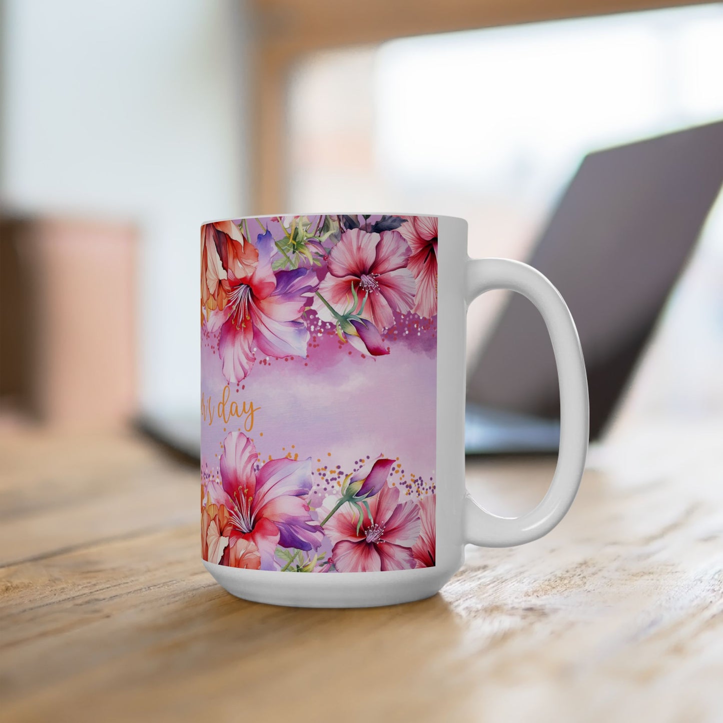 Mother's Day Mug - Happy Mother's Day Floral Design
