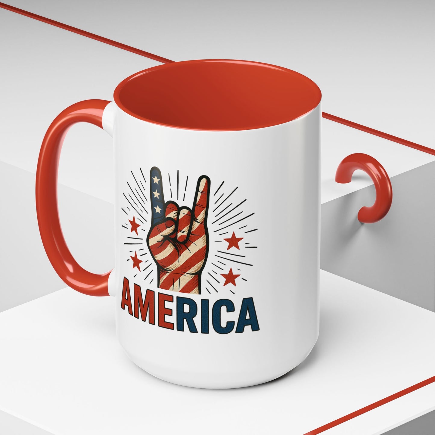 4th of July Mug - America Rock On