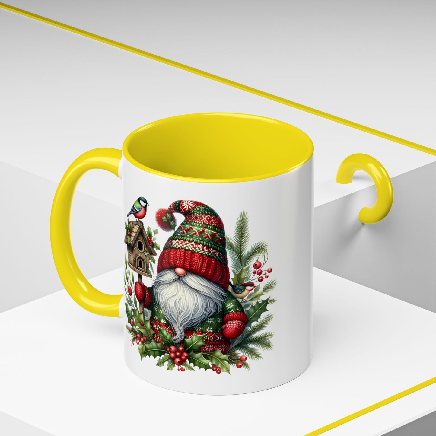 Christmas Mug - Red and Green Gnome