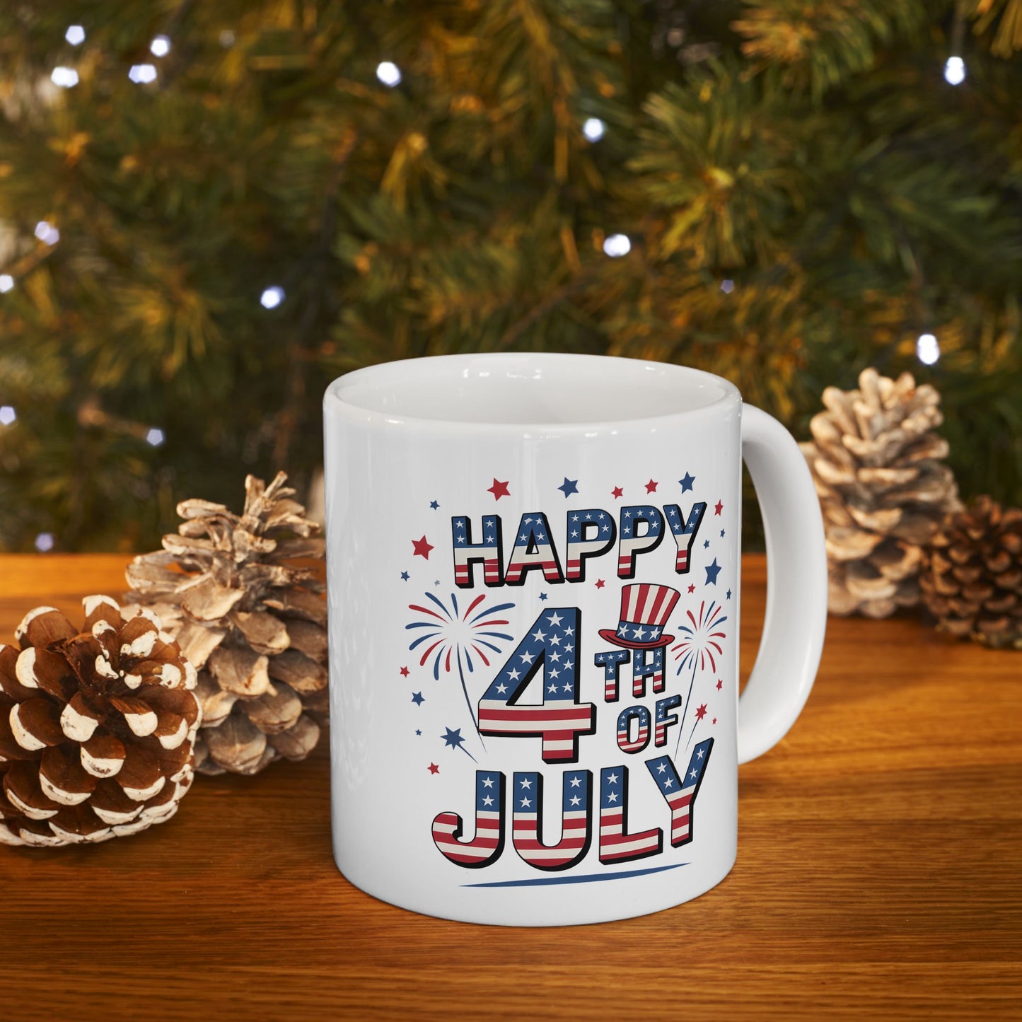 4th of July Mug - Happy 4th of July American Flag