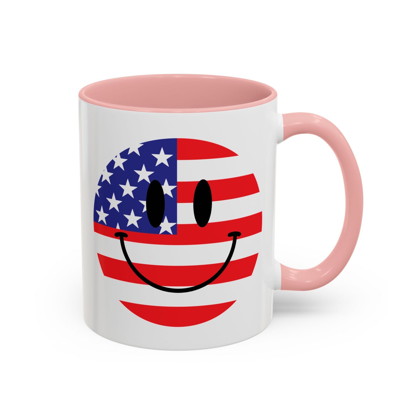 4th of July Mug - America Smiley Face