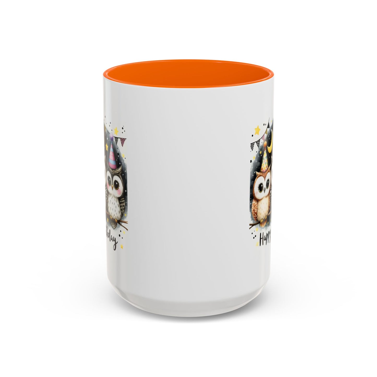 Birthday Mug - Happy Birthday Owls