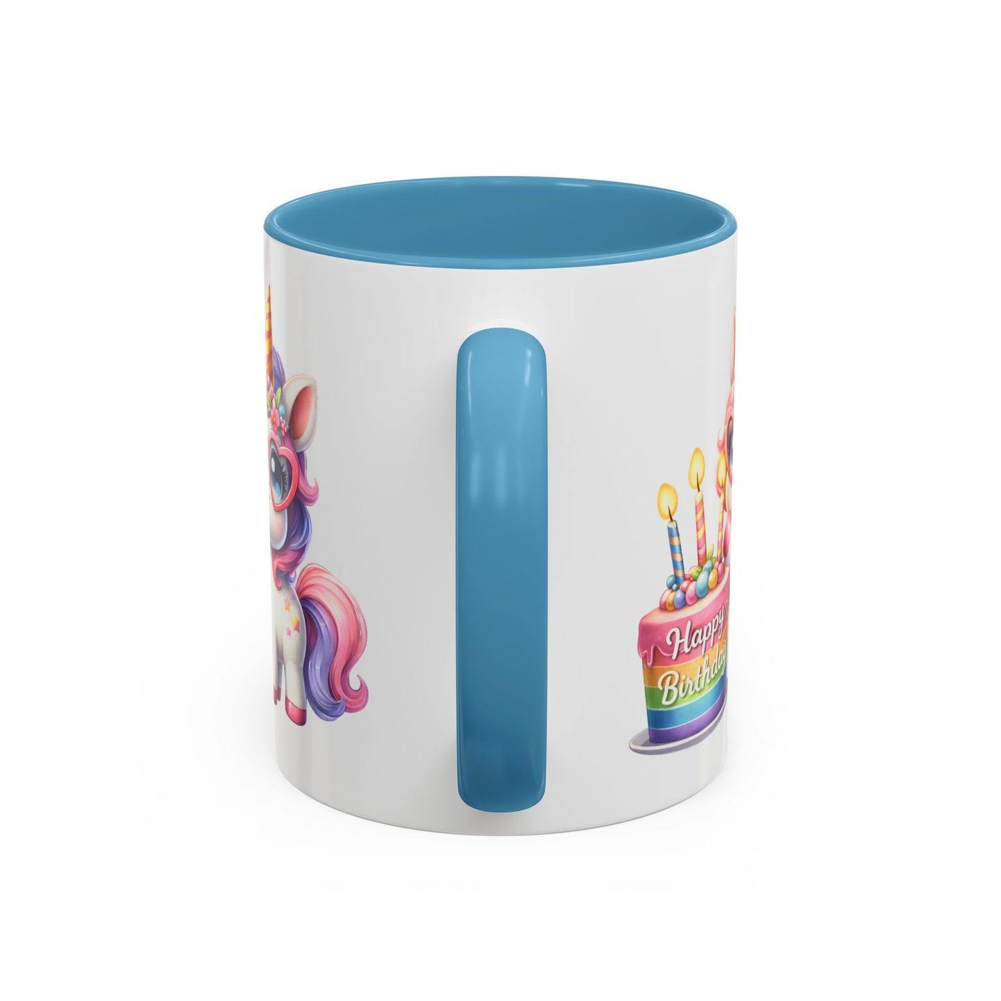 Birthday Mug - Unicorn Candles