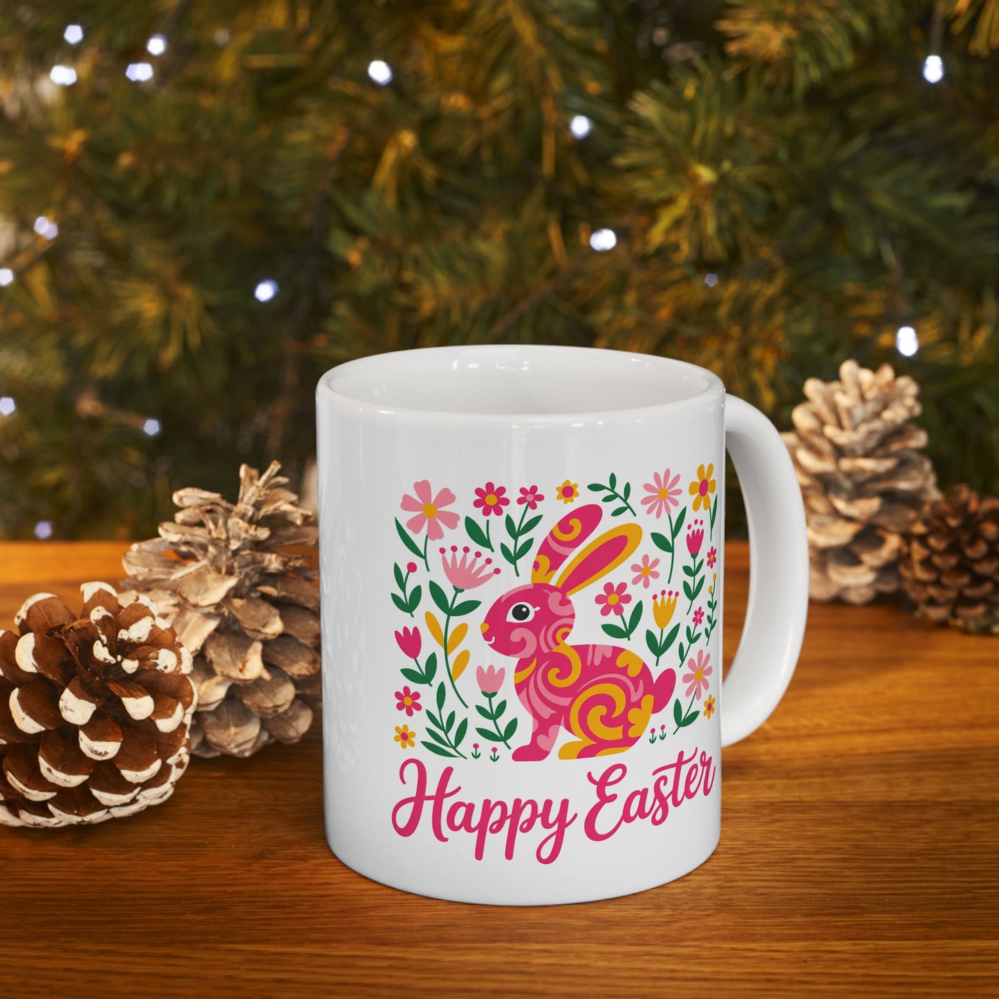 Easter Mug - Floral Bunny