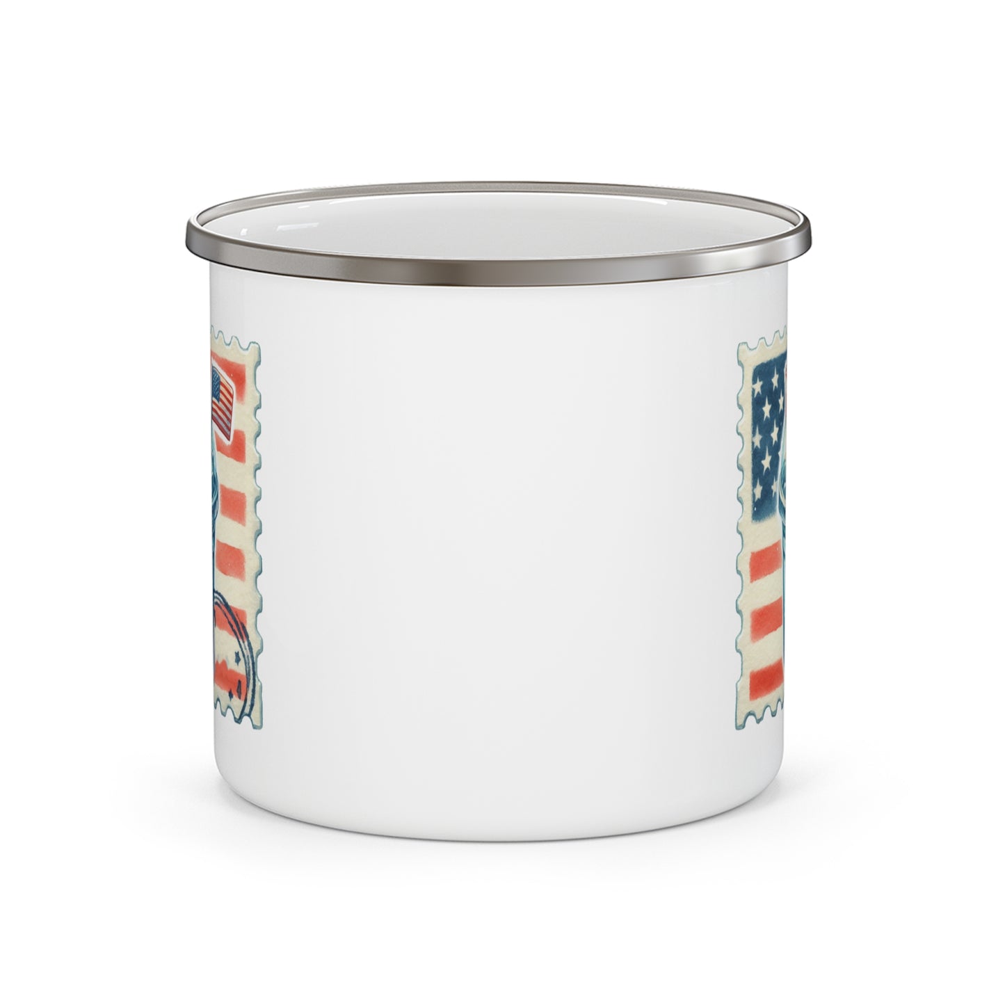 4th of July Mug - American Flag Iced Drink Stamp