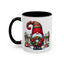Christmas Mug - Gnome with Christmas Wreath