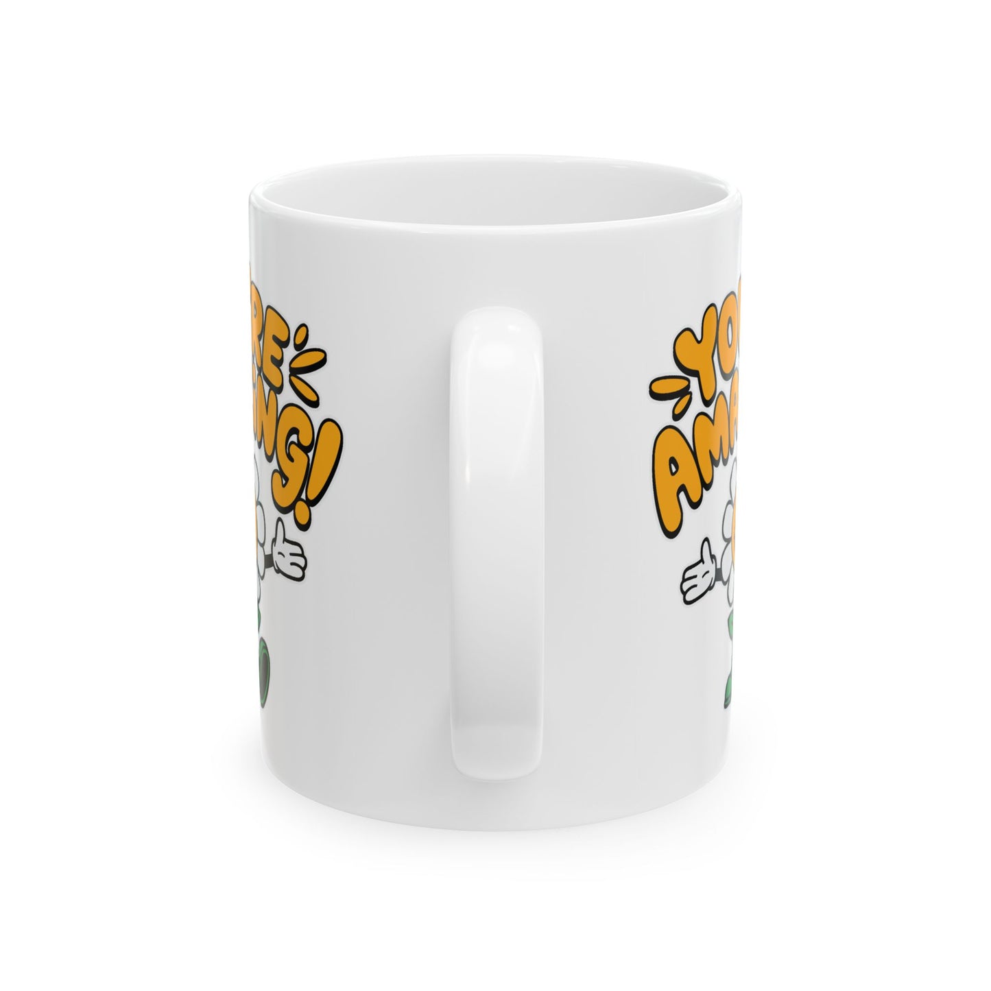 Motivation Mug - You're Amazing Retro Daisy