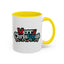 Christmas Mug - Merry Christmas White Red & Blue Text
