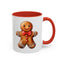 Christmas Mug - Gingerbread Man Red Bow