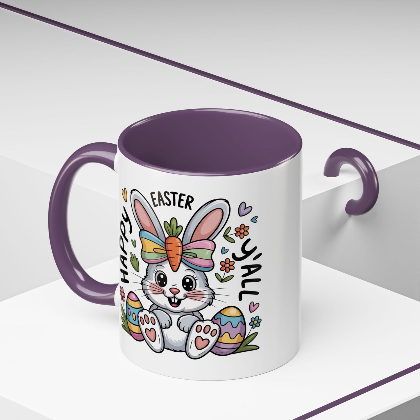 Easter Mug - Happy Easter Y'all Bunny