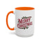 Christmas Mug - Merry Christmas Maroon & Green Text Decorations