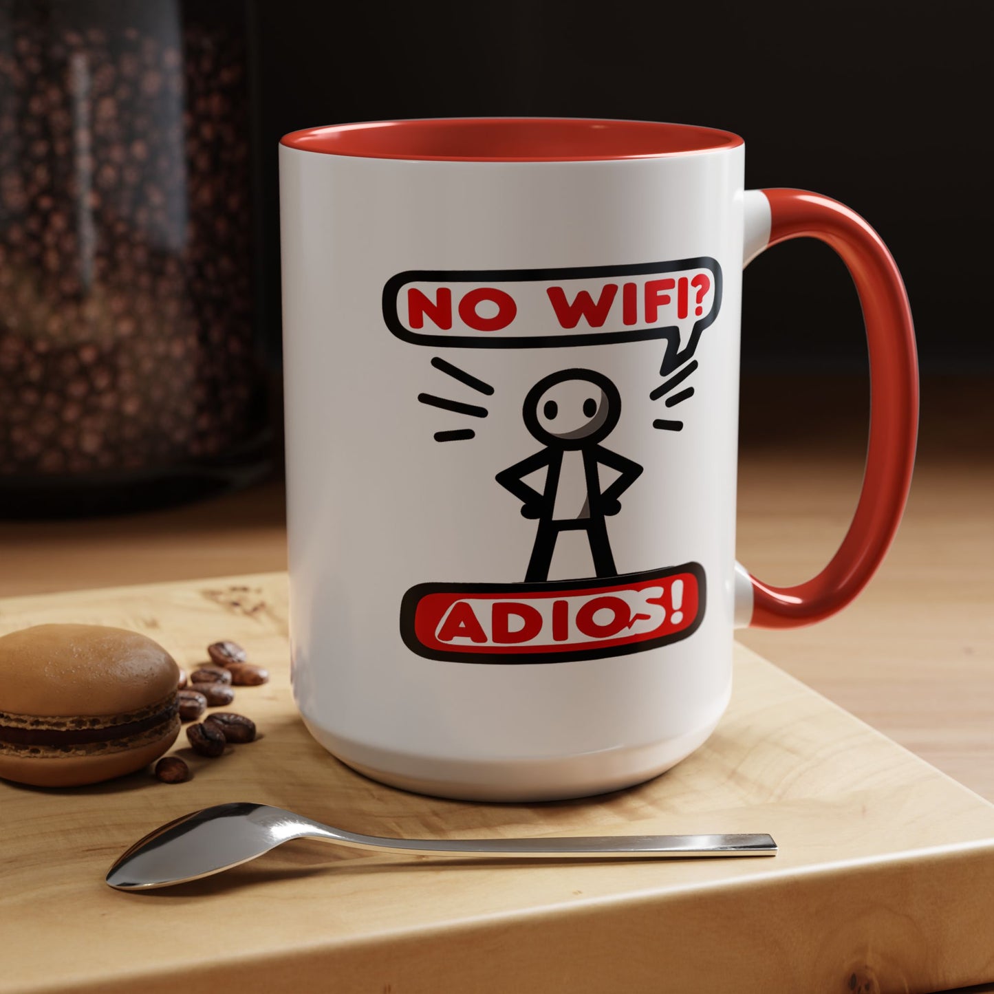 Humor Mug - No Wifi? Adios!