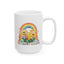 Wellness Mug - Think Happy Thoughts Rainbow Flowers