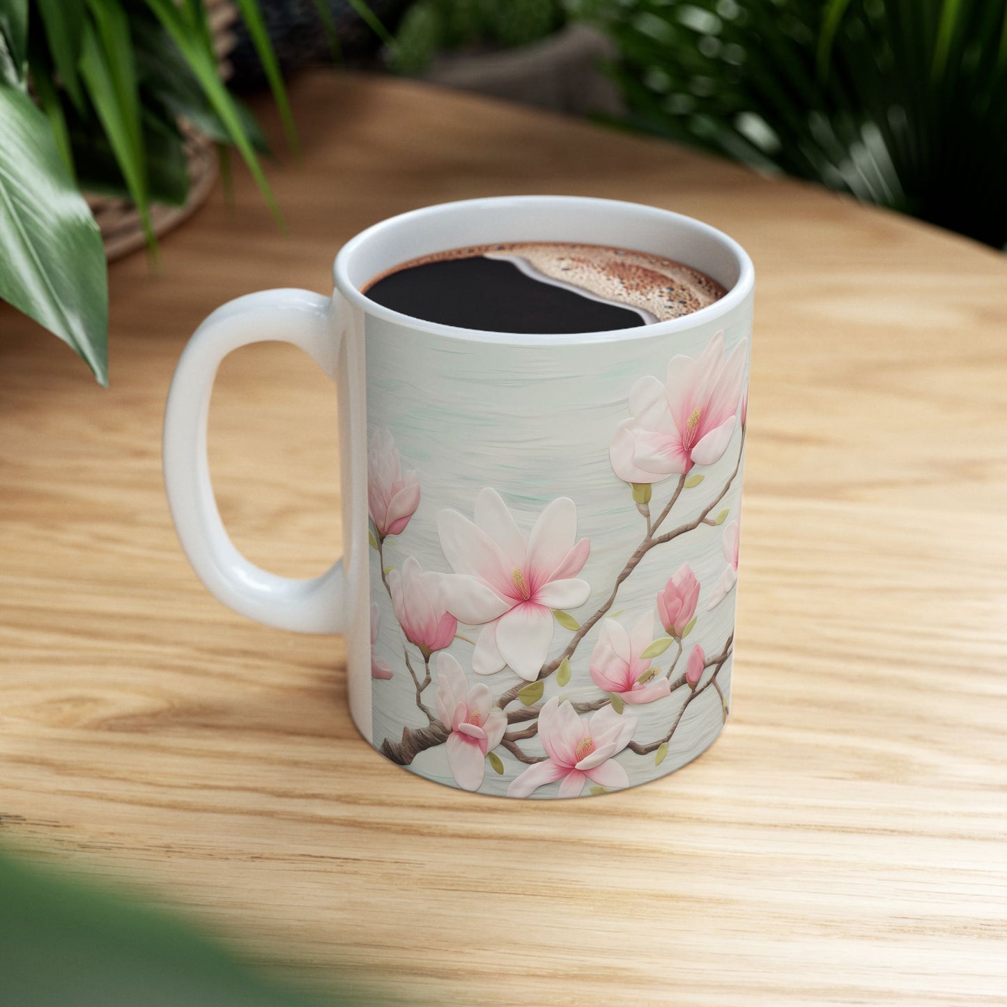 Artistic Mug - Felted Flowers