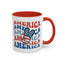 4th of July Mug - America peace Sign