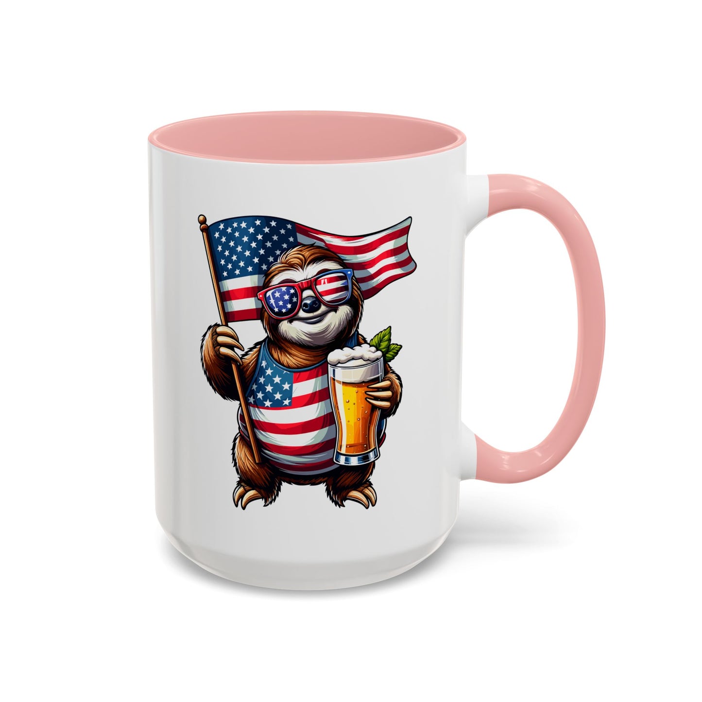 4th of July Mug - Merica Sloth