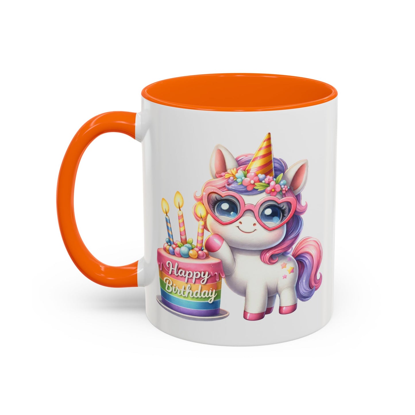 Birthday Mug - Unicorn Candles