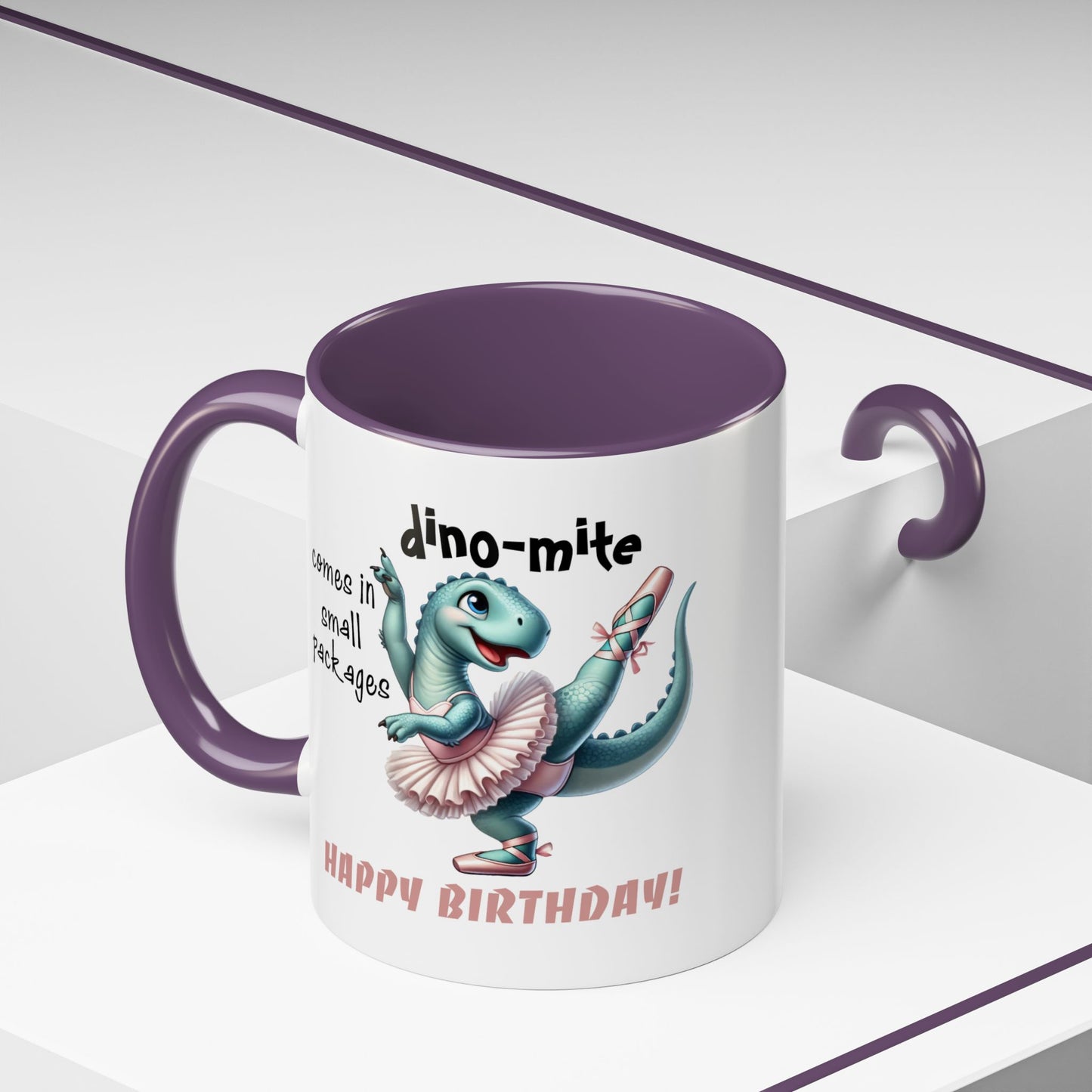 Birthday Mug - Dino-mite (Girl)