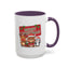 Christmas Mug - Green Text Red Banner Reindeer Bear Penguin