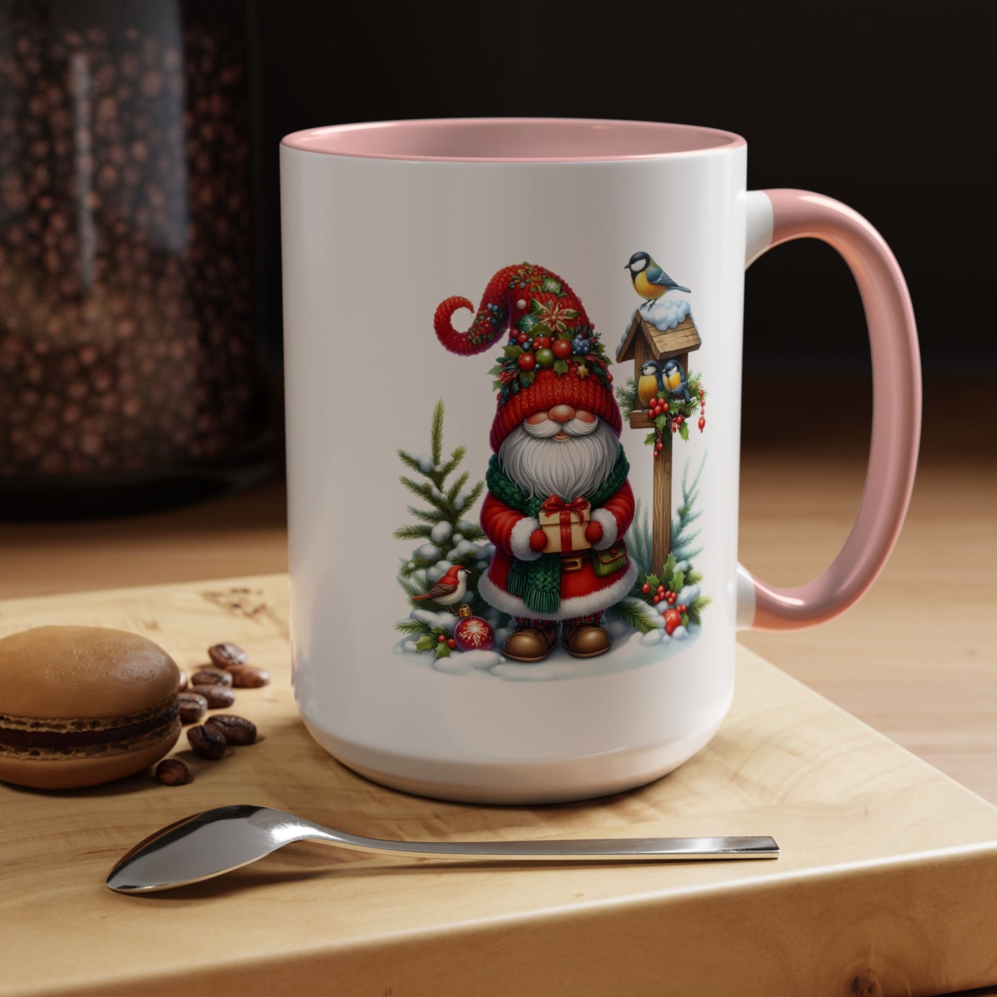 Christmas Mug - Gnome and Birds