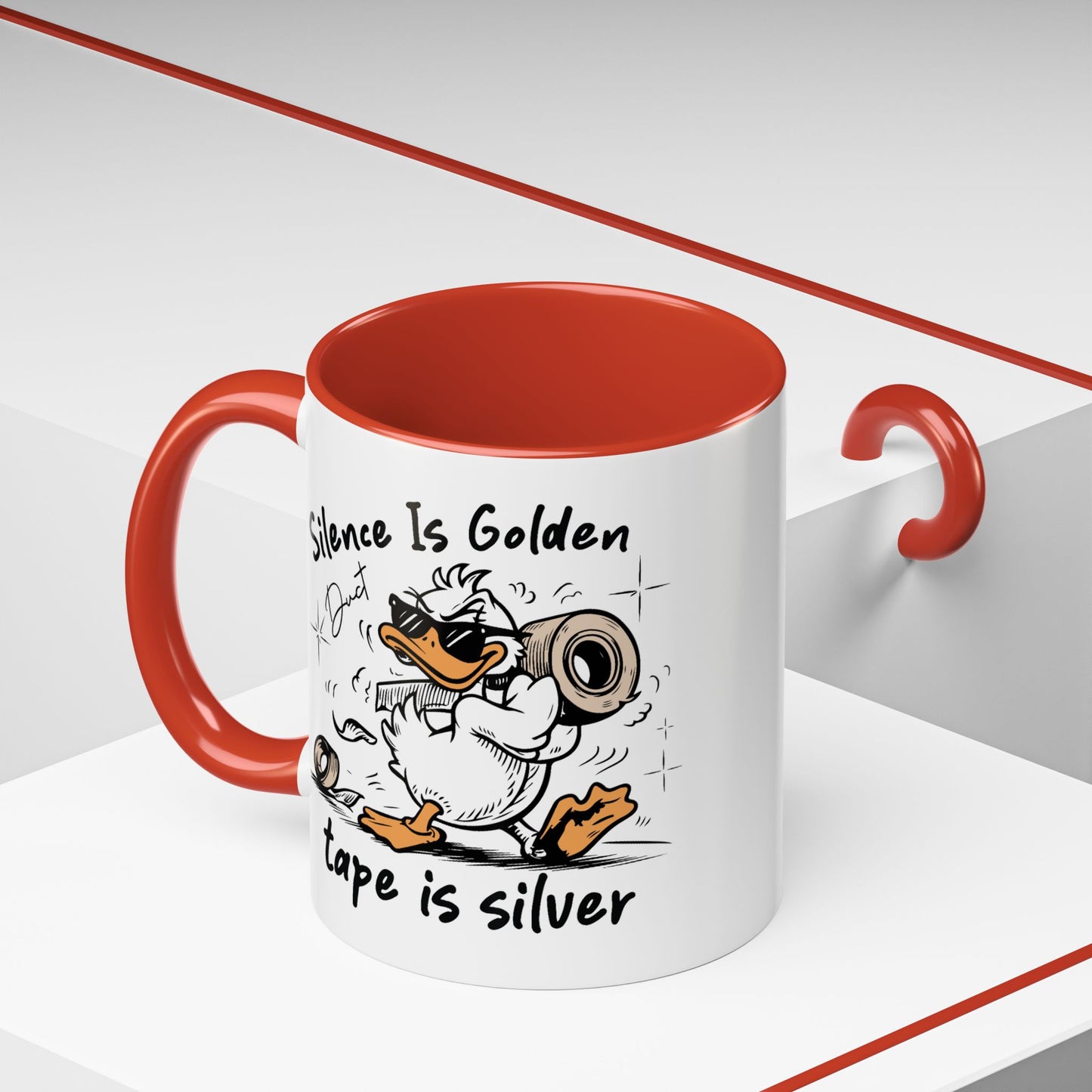 Humor Mug - Silence is Golden Duct Tape is Silver