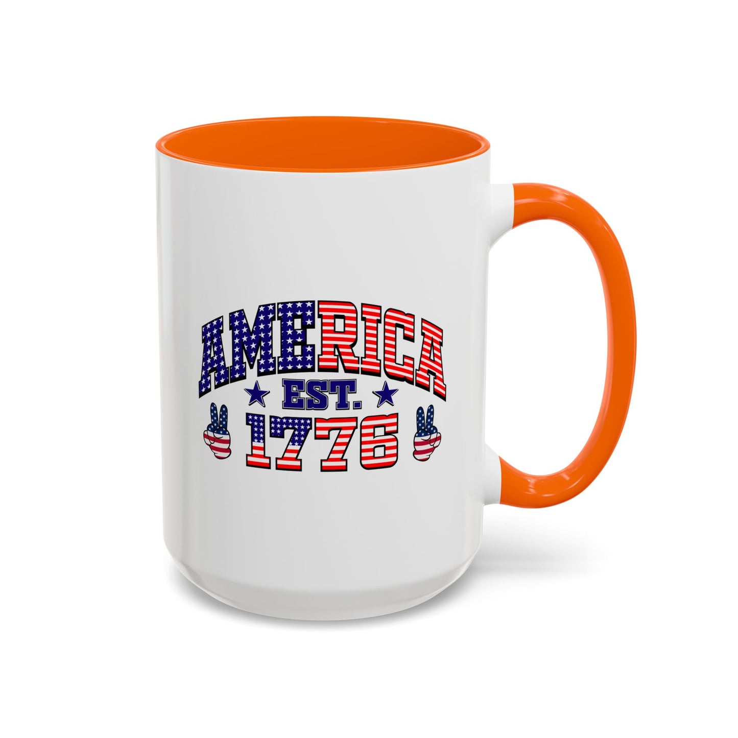4th of July Mug - American Est 1776 Patriotic Flag