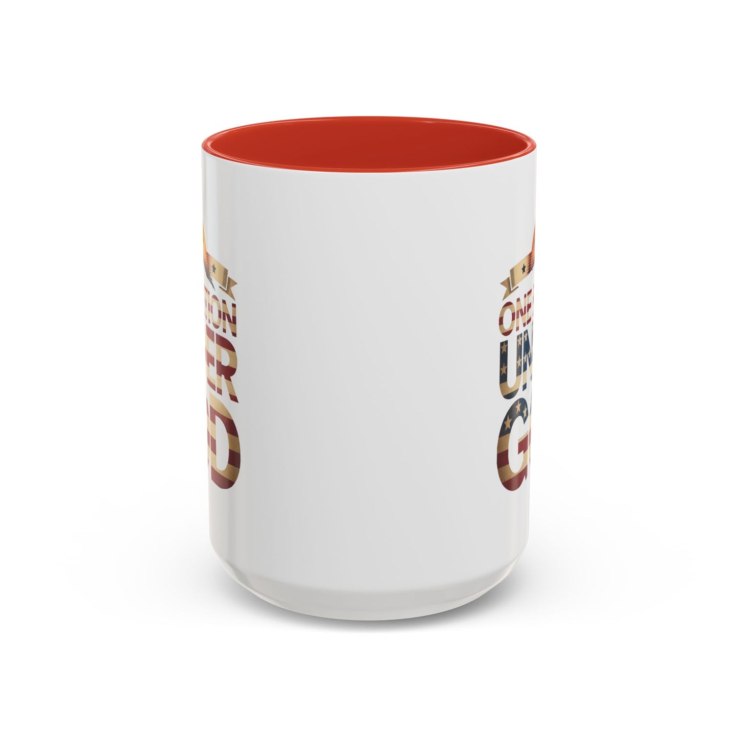 4th of July Mug - One Nation Under God Cross Flag