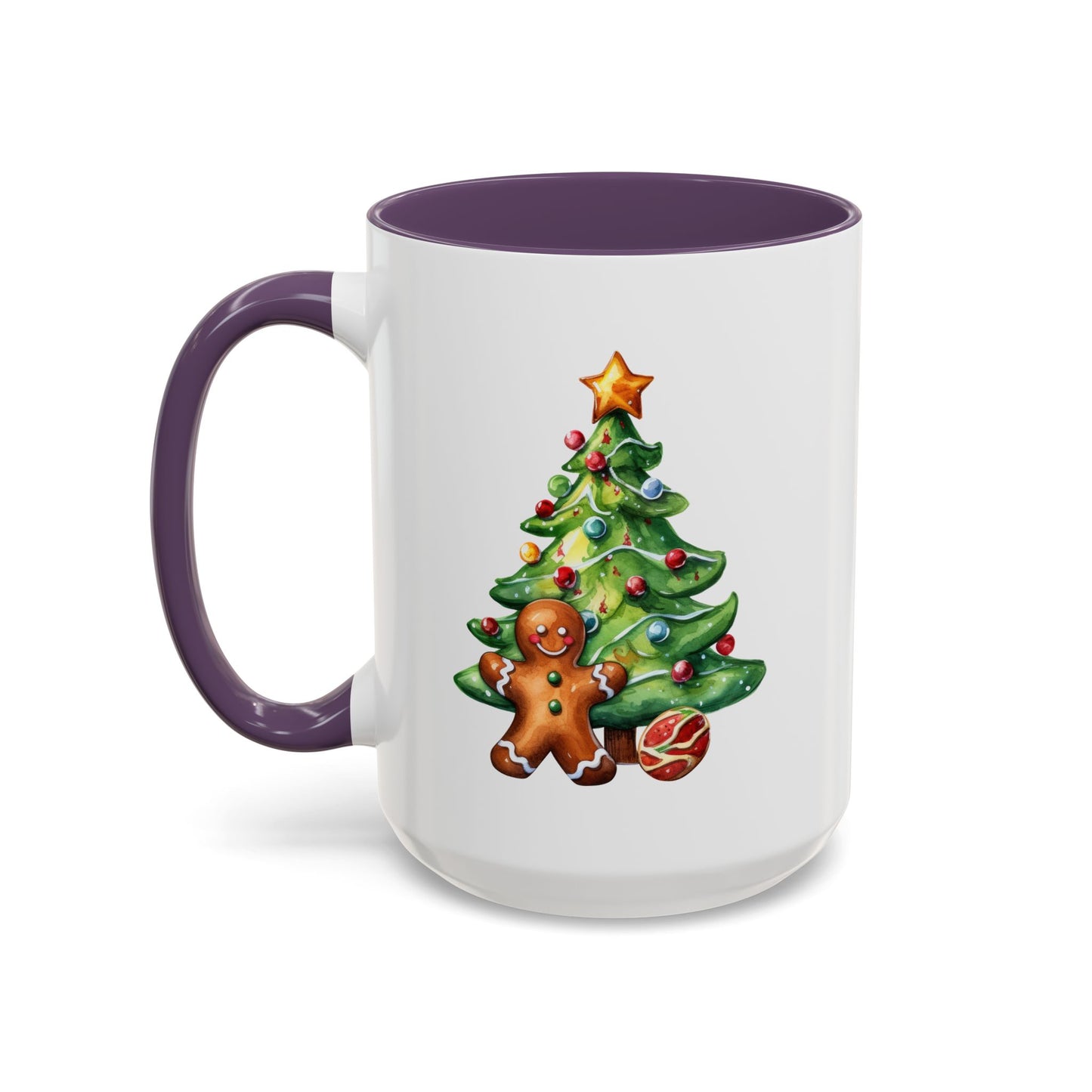 Christmas Mug - Gingerbread Man and Tree