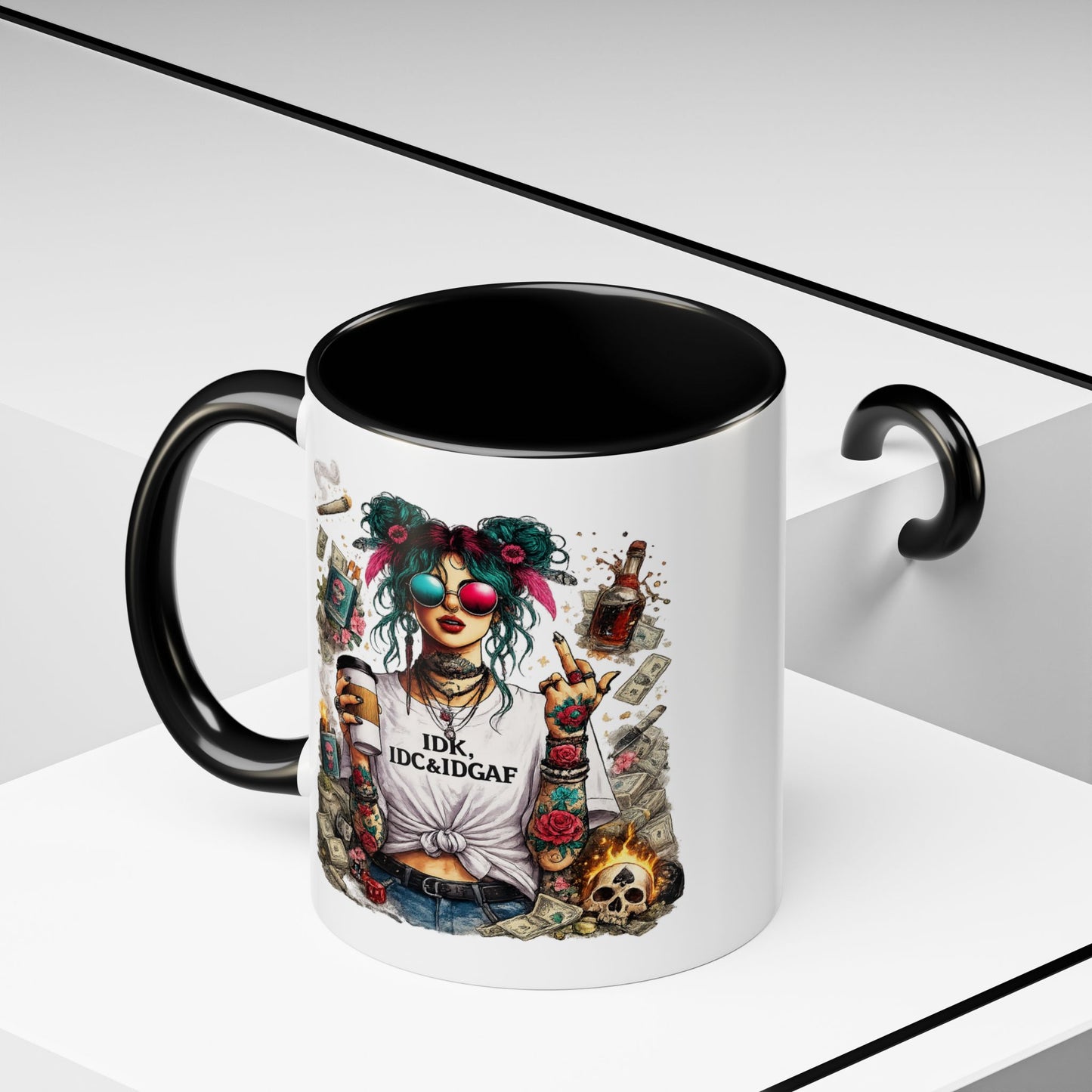 Humor Mug - The IDK IDC & IDGAF