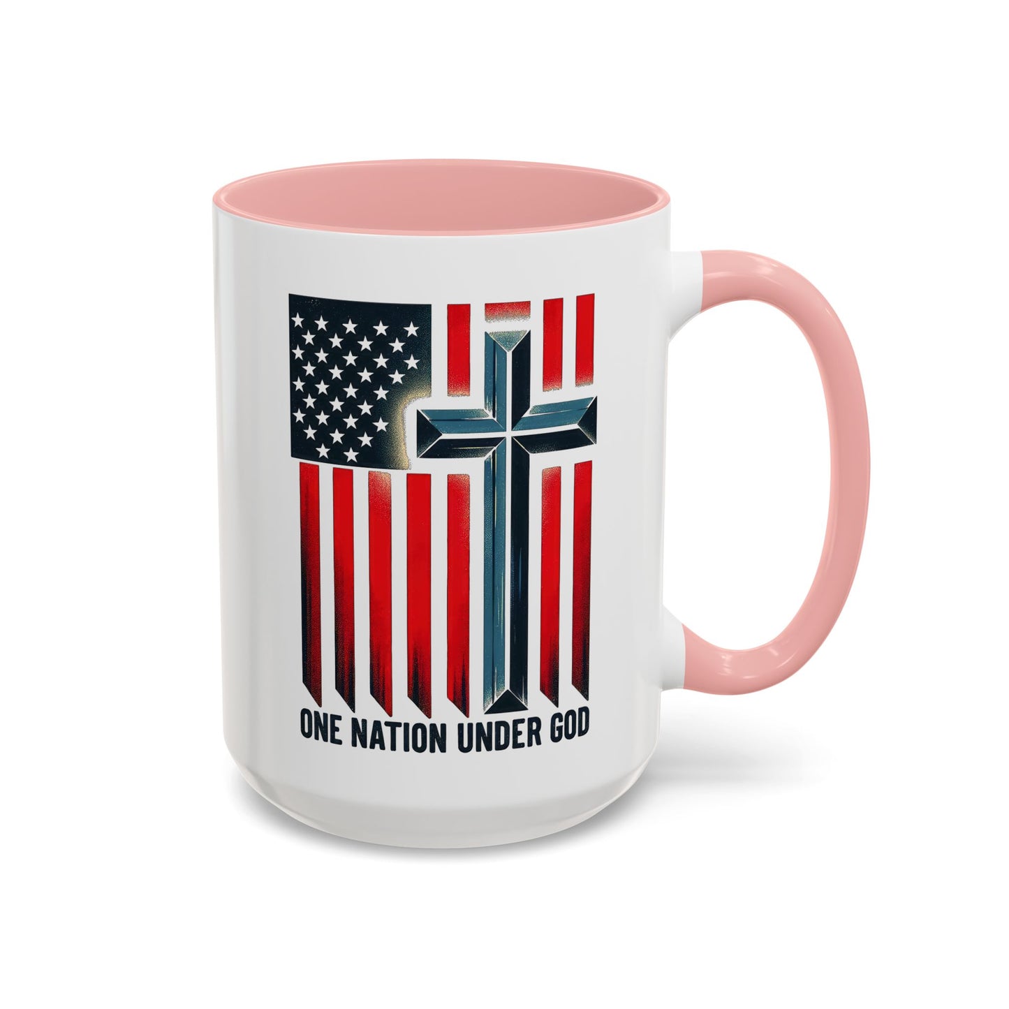 Religious Mug - One Nation Flag Cross