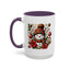 Christmas Mug - Red and Green Snowman