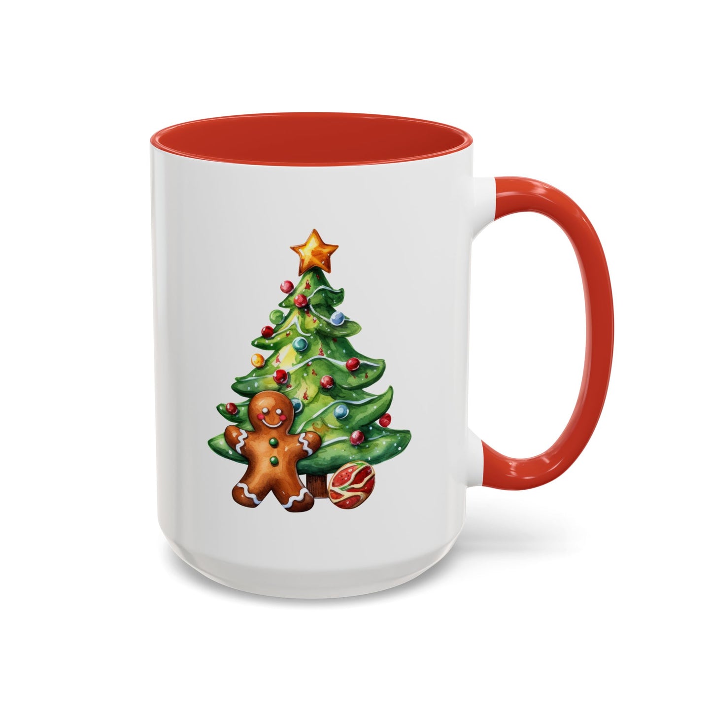 Christmas Mug - Gingerbread Man and Tree