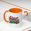 Christmas Mug - Merry Christmas Red & Green Text Mistletoe