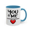 Anniversary Mug - You and Me Red Heart