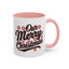Christmas Mug - Merry Christmas Black Red & White Baseball Text