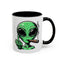 Adult Mug - Green Alien Fuck You Human