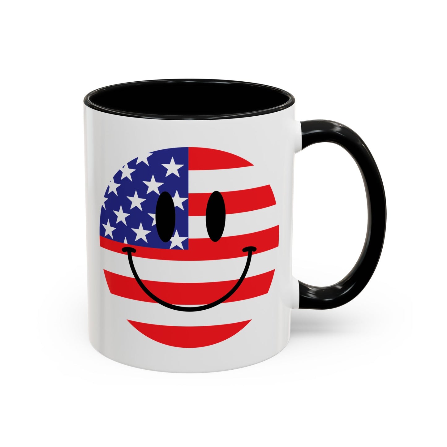 4th of July Mug - America Smiley Face