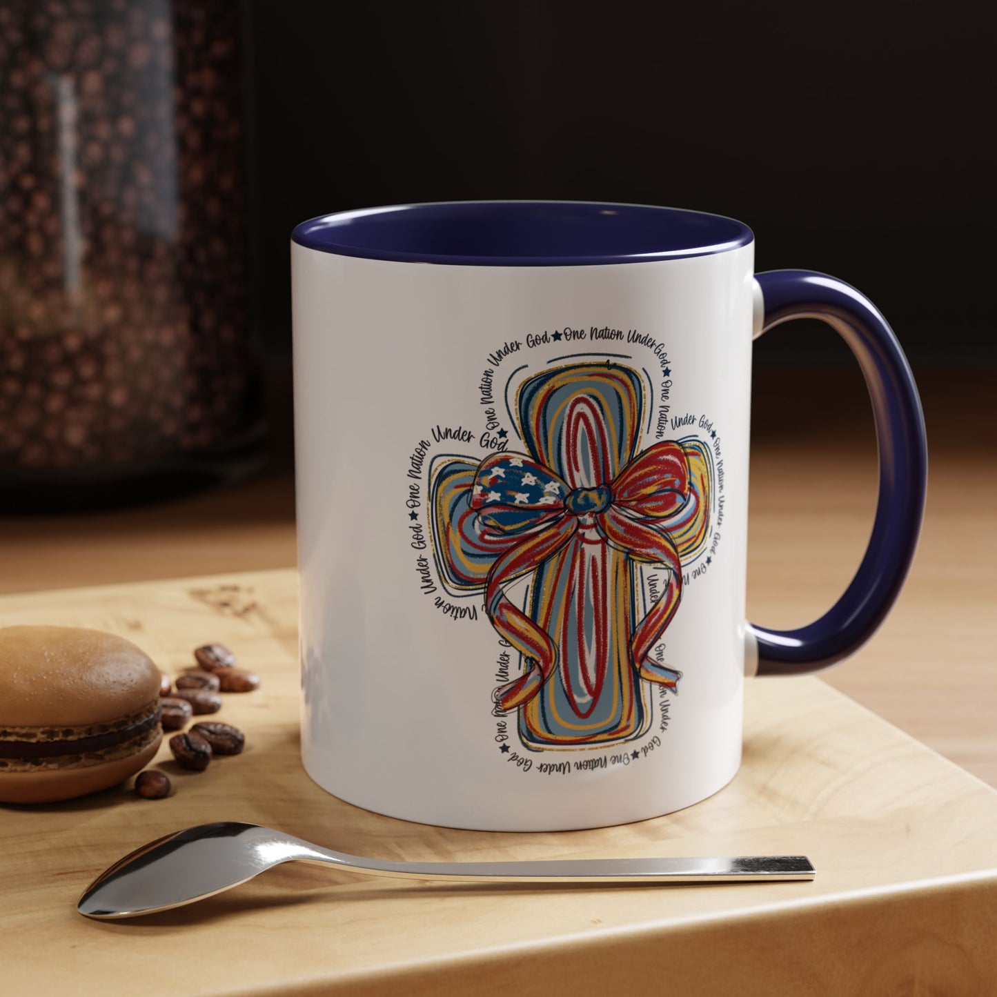 4th of July Mug - Christian Cross Bow