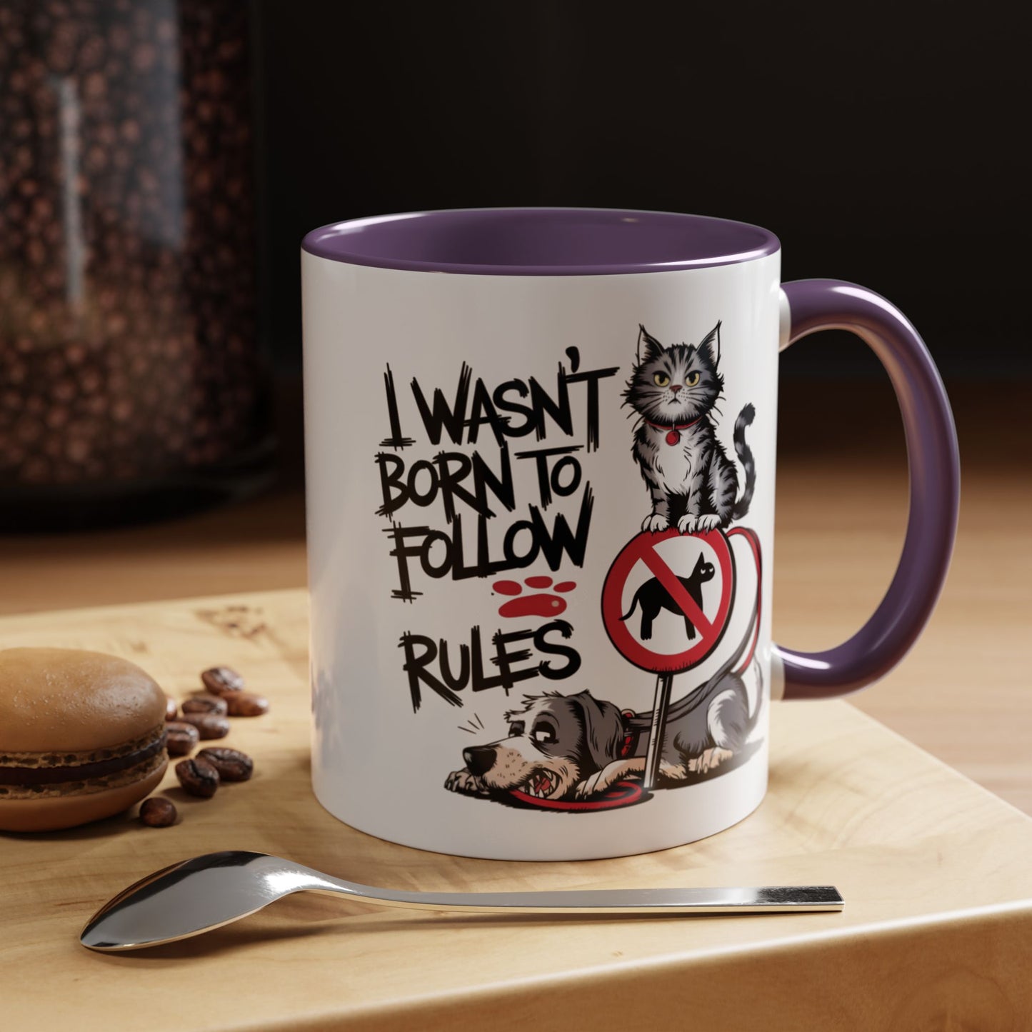 Animal Mug - I Wasn't Born To Follow Rules