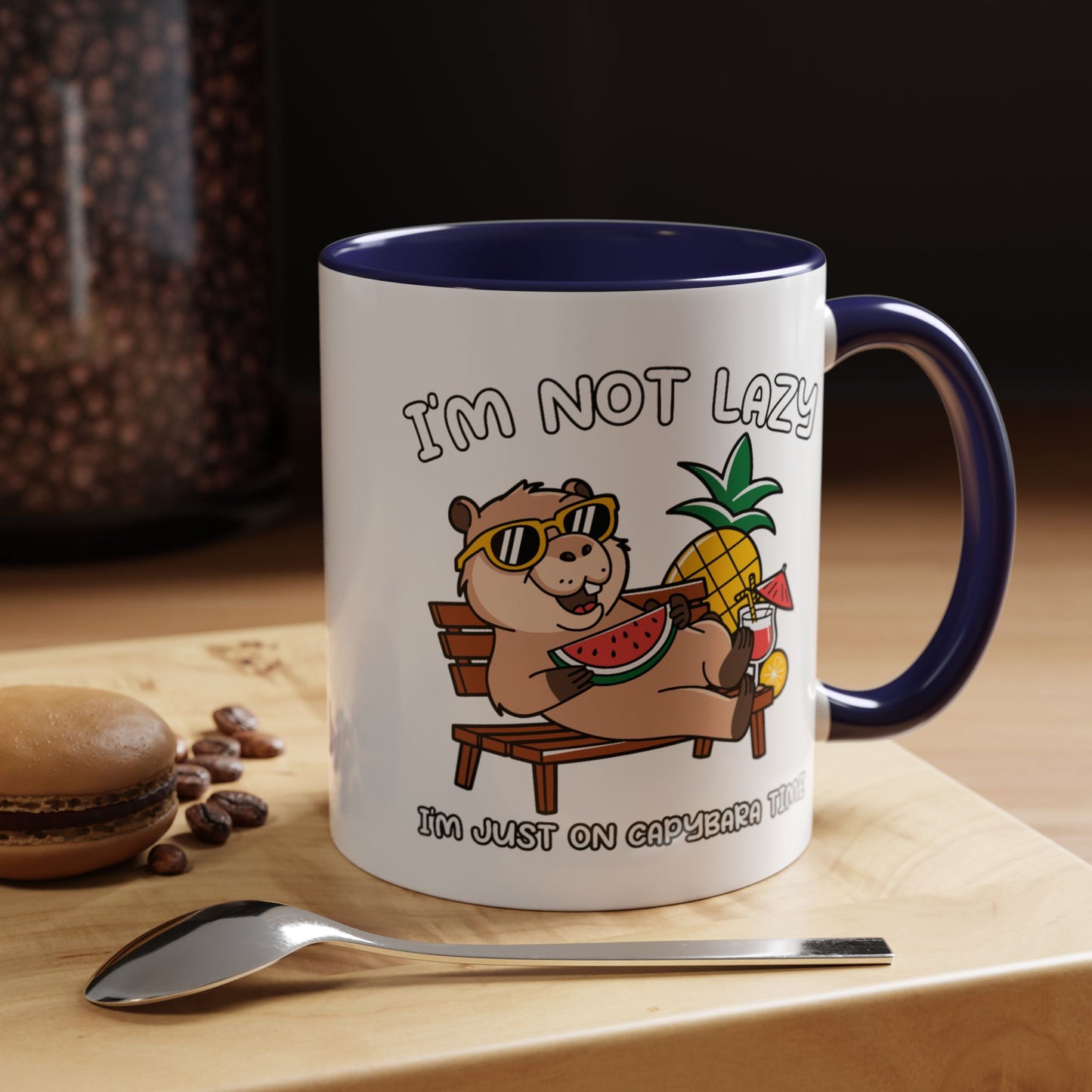 Humor Mug - I'm Not Lazy Capybara
