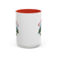 Christmas Mug - Merry Christmas Red Text Gnome Bow Tree