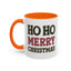 Christmas Mug - Ho Ho Ho Merry Christmas Red & Green Text 4