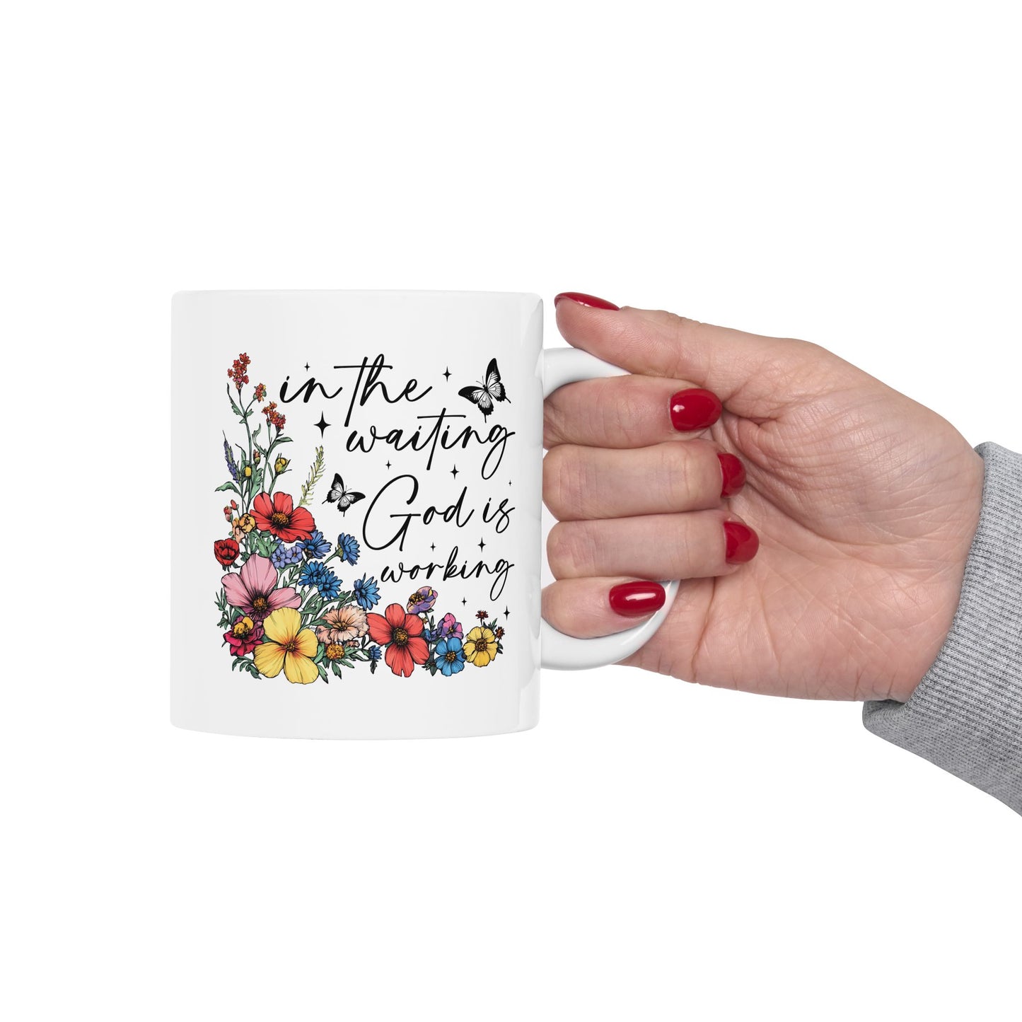Religious Mug - In The Waiting
