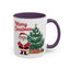 Christmas Mug - Merry Christmas Red Text Santa Tree Presents