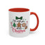 Christmas Mug - We Wish You a Merry Christmas Black & Red Text Cookies & Candy