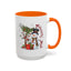 Christmas Mug - Merry Xmas Snowman Tree Present