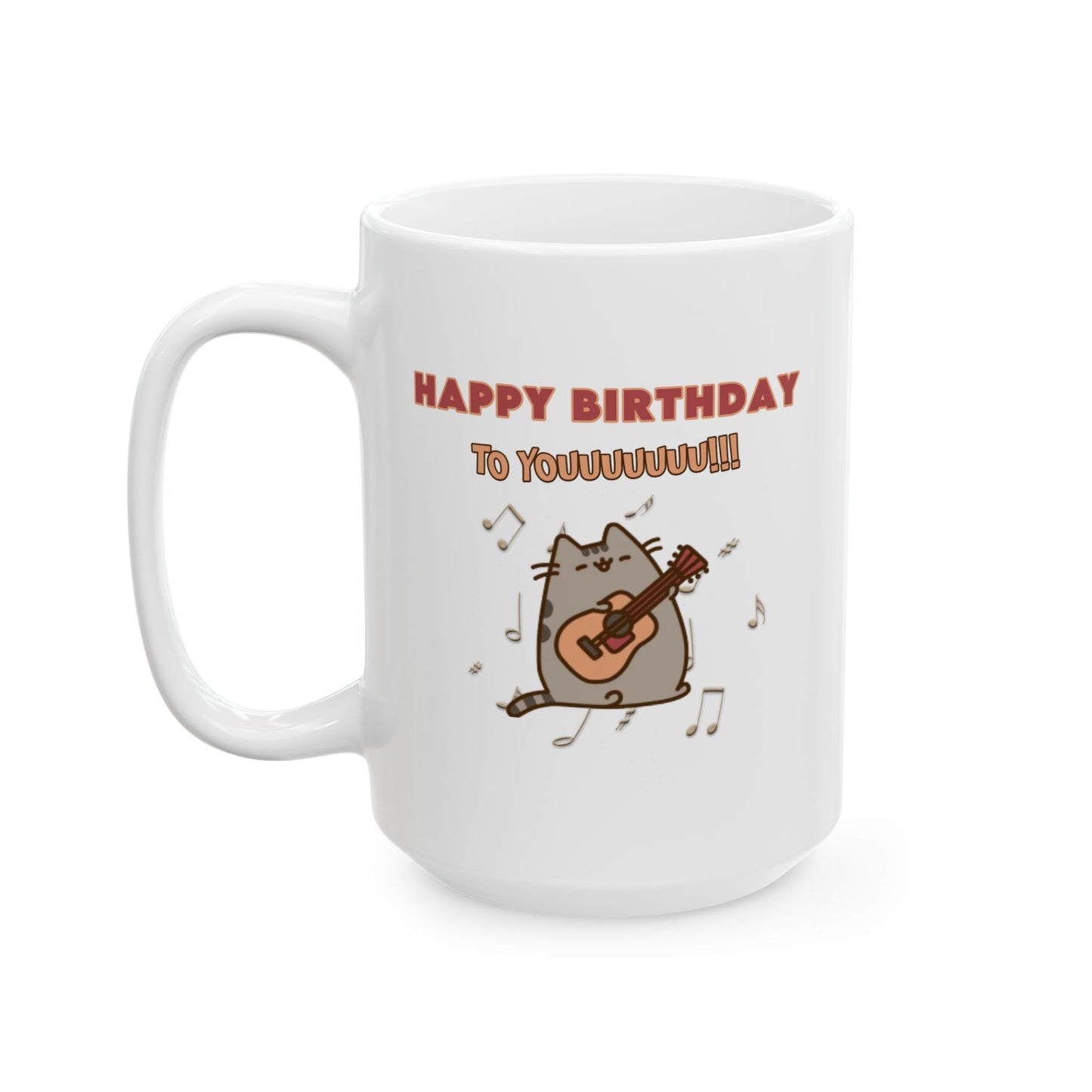 Birthday Mug - Happy Birthday Singing Cat